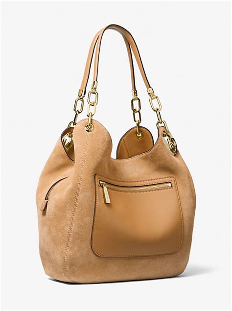 suede michael kors bucket bag|Michael Kors lillie bag.